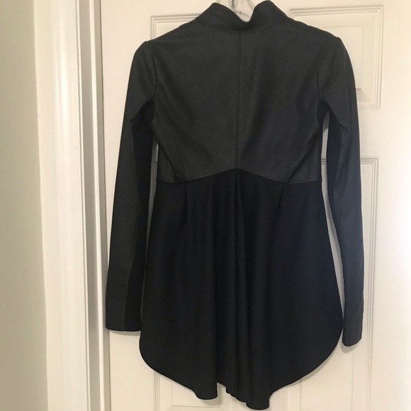 Veda leather high-low Jacket - Picture 11 of 16